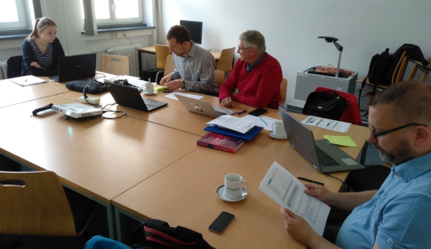 Projektteilnehmer während des Treffens Foto: Dr. Wojciech Zbaraszewski